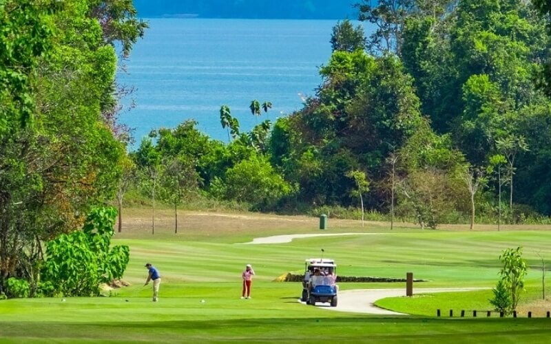 Play golf at The Els Club Teluk Datai