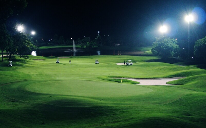 Laem Chabang International Country Club at night