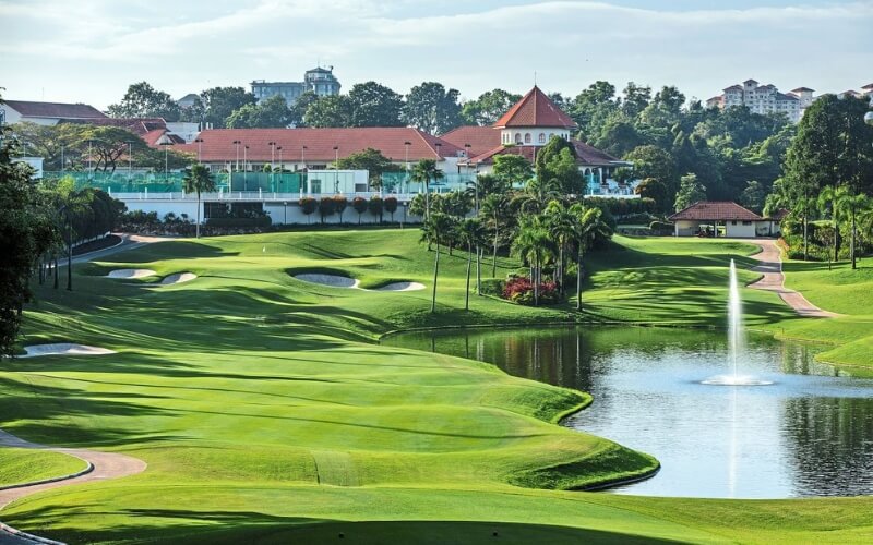 a golf course in Kuala Lumpur