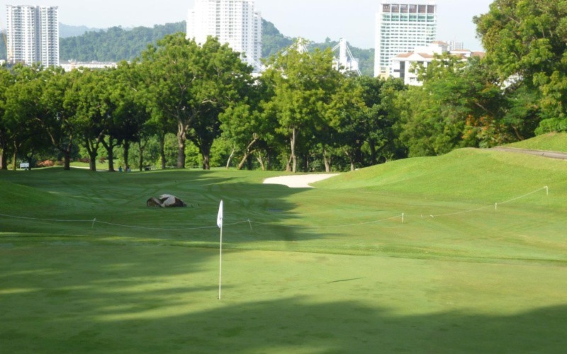 A golf course in Langkawi in winter