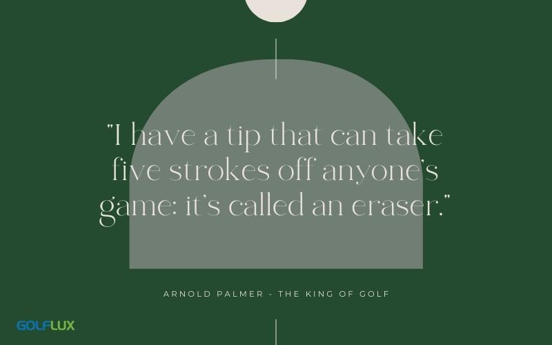 funny golf saying by arnold palmer