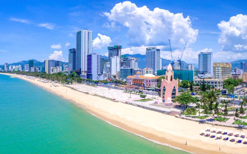 The pristine beach of Nha Trang