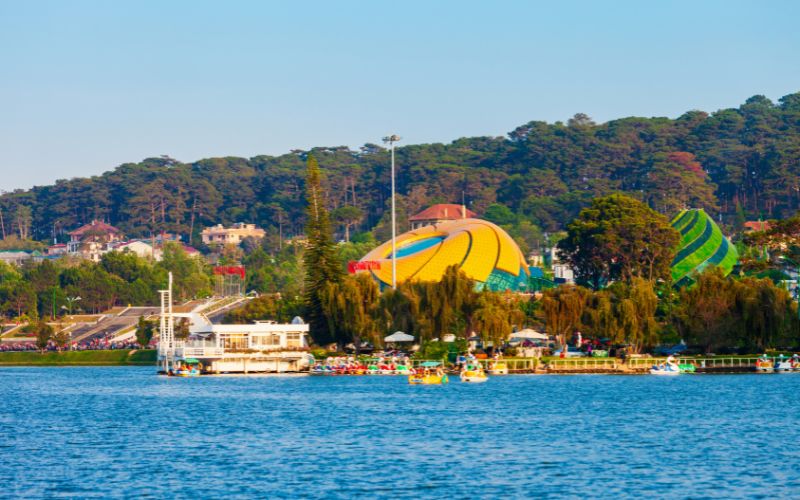 Da Lat City from the view of Xuan Huong Lake