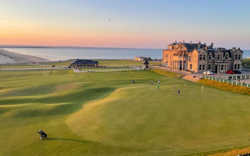 Old Course at St Andrews in Scotland - Home of Golf