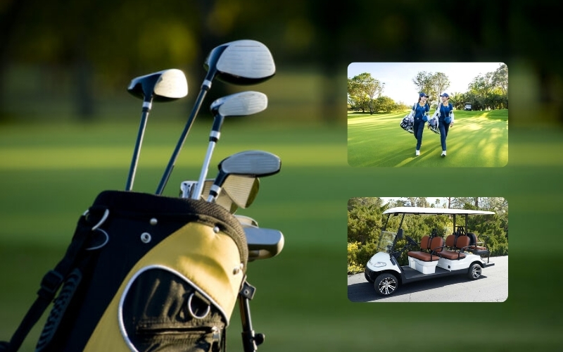 Golf services at some golf courses