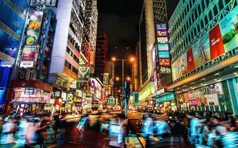 Hong Kong is one of the most vibrant cities at night in the world