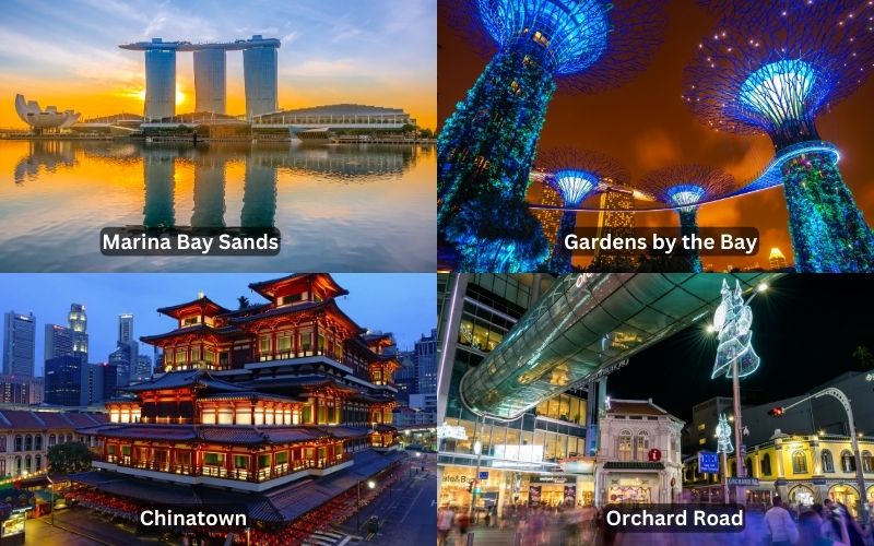 Some famous tourist attractions in Singapore