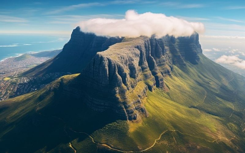 The Table Mountain, an iconic of South Africa