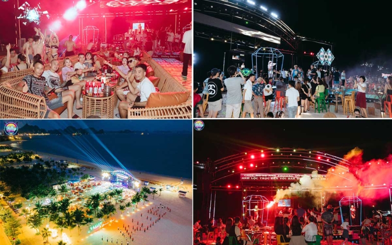 Bustling night clubs in Ha Long