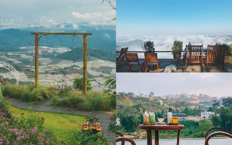 Scenic coffee shops in Da Lat