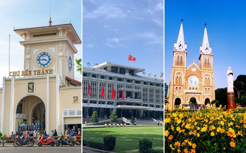 Some famous tourist destinations in Saigon