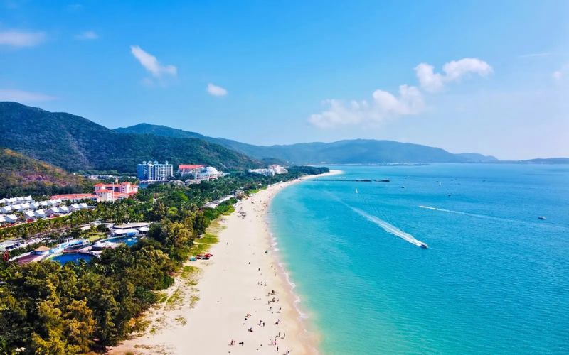 Yalong Bay beach, China