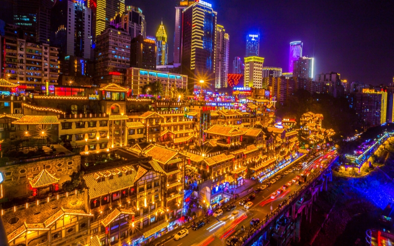 Hongya Cave, the most stunning night view in Chongqing