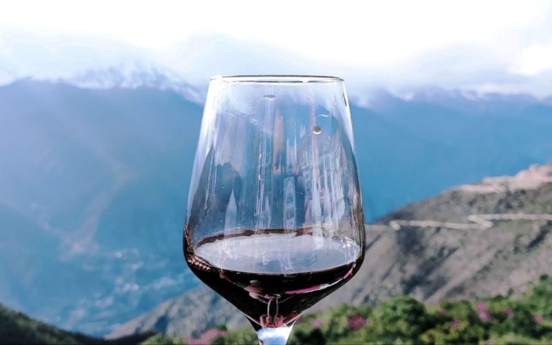 Wine tasting after playing golf in Shandong