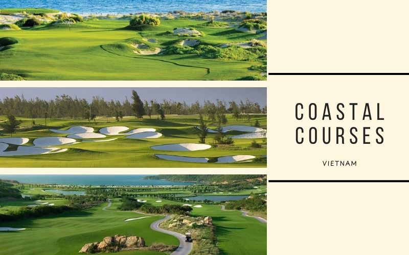 Coastal golf courses in Vietnam featuring ocean views, open fairways, and breezy seaside landscapes ideal for golfers.