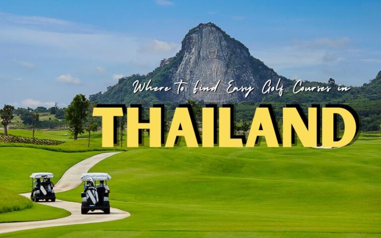 Golf courses for beginners in Thailand with beautiful scenery and few challenges, perfect for practicing the most basic shots.