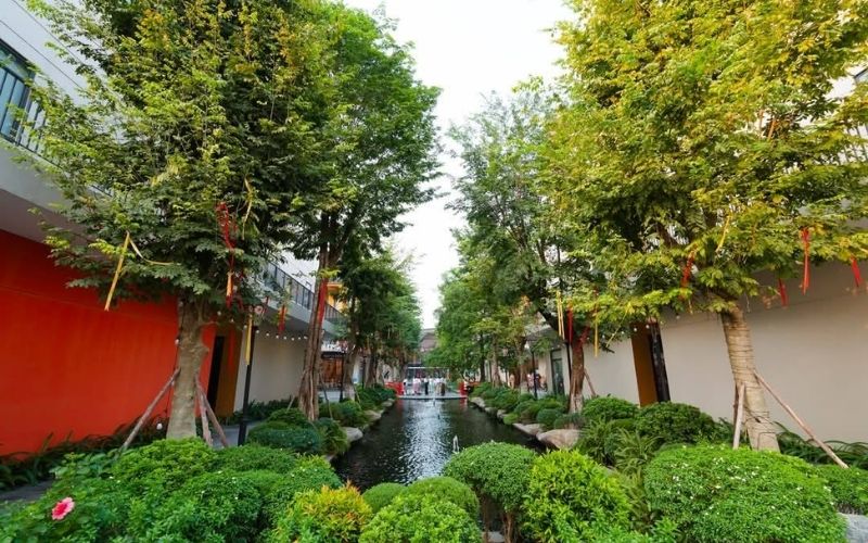 Wyndham Thanh Thuy Hot Springs in Vietnam featuring landscaped gardens, natural hot spring pools, and peaceful resort surroundings