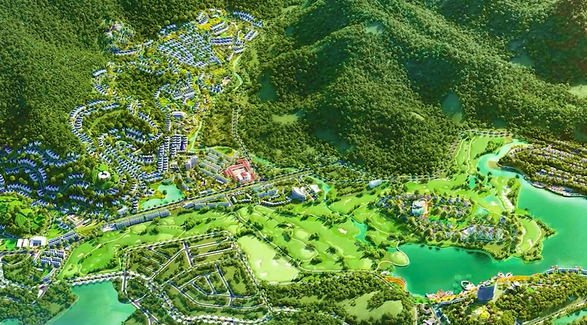 nui coc national golf club 3D layout