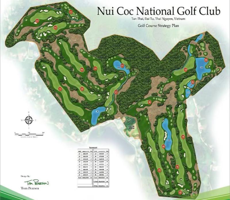 Nui coc national golf club lay out